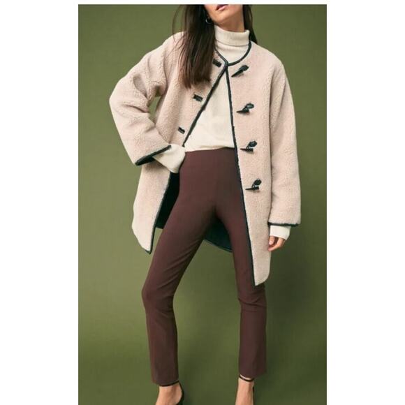 MM.LaFleur Pants - MM Lafleur 2 Pant Cigarette Foster Pants Power Stretch Seamed Side Zipper Brown